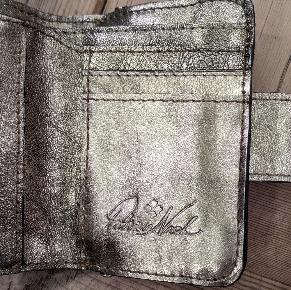 Patricia Nash Iberia Leather Wallet In Antique Gold​ - Picture 7 of 13